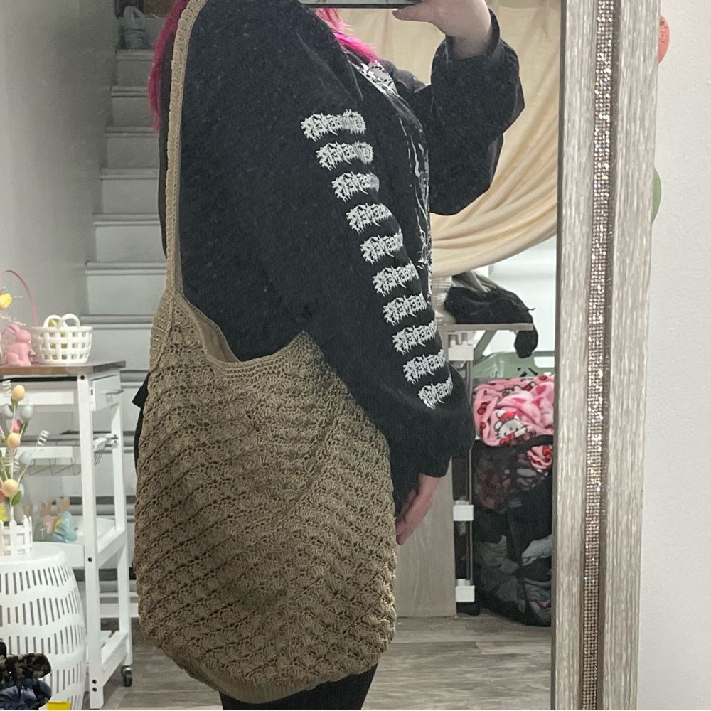 Woven Bag in Natural Tan - Picture 5 of 5